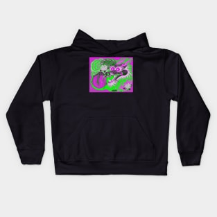 Neon Dragon With 4 Elements Variant 19 Kids Hoodie